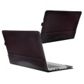 PU Leather Laptop Protective Case For Huawei Honor MagicBook(Wine Red)