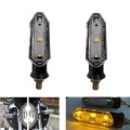 1 Pair MK-121 3 LEDs Shark Motorcycle Signal Lamp(Yellow Light)