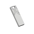 Jg1 USB 2.0 High-Speed Metal Engraving Car USB Flash Drives, Capacity: 8GB(White)