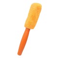 Fiber Long Shank Tire Brush(Orange)