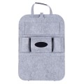 Thicken Felt Cloth Car Seat Storage Bag(Light Gray)