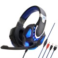 Soyto G10 Gaming Computer Headset For PC (Black Blue)