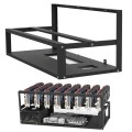 GR-8K605 Open Chassis 6 Card 8 Card Fixed Bracket(Black)