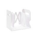 Desktop Folding And Retractable Book Storage Stand, Color: White