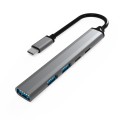 U5 Type-C Extender USB3.0 Splitter Multi-Port Expansion Dock, Number of interfaces: 5 in 1 (Type-C)