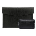 PU Leather Litchi Pattern Sleeve Case For 13.3 Inch Laptop, Style: Liner Bag + Power Bag  (Black)