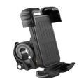 YYS-443-1 Bicycle Push Type Mobile Phone Navigation Bracket(Black)