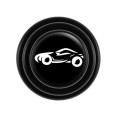 Car Door Anti-Collision Shock Pad, Color: Black With Sports Car Logo