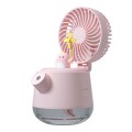 A04a USB Cute Pet Kettle Spray Desktop Fan(Pink Small Dinosaur)