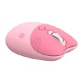 M3 3 Keys Cute Silent Laptop Wireless Mouse, Spec: Wireless Version (Vitality Pink)