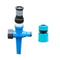 4 Points Adjustable Scattering Sprinkler (Sprinkler + Ground Plug + Quick Connect)