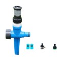 4 Points Adjustable Scattering Sprinkler (Sprinkler + Ground Plug +  Joint Set)