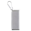 Portable Cigarette Case Portable With Lid Sealed Ashtray, Color: Silver