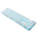 LANGTU L1 104 Keys USB Home Office Film Luminous Wired Keyboard, Cable Length:1.6m(Ice Blue Light Si