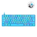 ZIYOU LANG T60 62-Key RGB Luminous Mechanical Wired Keyboard, Cable Length:1.5m(Blue Green Shaft)