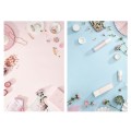 2 PCS 3D Stereoscopic Double-sided Photography Background Board(Clear Makeup Bath)