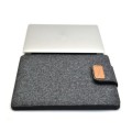 Vertical Felt Laptop Bag Tablet Sleeve Bag, Size: 11 Inch(Dark Gray)