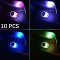 Car Decorative USB Universal LED Atmosphere Lamp, Color: Colorful Flash