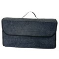 Car Trunk Felt Folding Storage Box Car Finishing Box(Deep Gray Large)