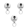 High Resilience Telescopic Steel Wire Anti-Lost Anti-Theft Key Ring(Skeleton)