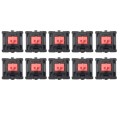 10PCS Cherry Shaft MX Switch Linear Mute Keyboard Shaft, Color: Mute Red Shaft