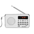 L-938  MP3 Audio Player FM Radio Support  SD MMC Card AUX-IN Earphone-out(White)