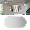 Sun Visor High-Definition Mirror Stainless Steel Makeup Mirror Oval Large