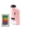 Children Handheld Portable Laboratory Equipment Microscope Toys, Colour: Lite + Specimen (Pink)