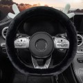 Antler Thick Plush Steering Wheel Cover, Style: D Type (Black)