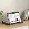 L03 Adjustable Lifting Reading Rack Book Holder Laptop Stand,Style Single Section Black