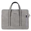 Q5 PU Waterproof and Wear-resistant Laptop Liner Bag, Size: 13 / 13.3 inch(Light Gray)
