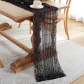 Romantic Lace Table Runner Wedding Decoration, Size: 90cm(Black Lace)