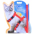 I-shaped Nylon Cat Leash Pet Chest Strap(Red)