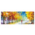 400x900x1.5mm Unlocked Am002 Large Oil Painting Desk Rubber Mouse Pad(Autumn Leaves)
