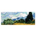 400x900x3mm Locked Am002 Large Oil Painting Desk Rubber Mouse Pad(Cypress)