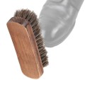 Horse Mane Shoes Brush Mahogany Brush Fur Shoes Cleaning And Dust Brush(Brown)