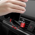 2 PCS Car Mobile Phone Buckle Bracket Outlet Gravity Support Invisible Navigation Holder(Red)