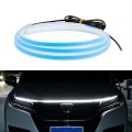 Car LED Streamer Decorative Hood Atmosphere Lights, Style: Monochrome White Light(1.8m)