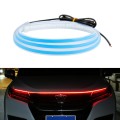 Car LED Streamer Decorative Hood Atmosphere Lights, Style: Monochrome Red Light(1.5m)