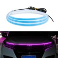 Car LED Streamer Decorative Hood Atmosphere Lights, Style: Monochrome Pink Purple Light(1.8m)