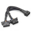 2 In 1 16PIN Car OBD Elbow Extension Cable Converted Cable