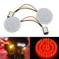 2 PCS Motorcycle LED Signal Steering Lamp For Dyna(Red Light 1156 Without Lampshade)