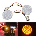 2 PCS Motorcycle LED Signal Steering Lamp For Dyna(Yellow Light 1156 Without Lampshade)