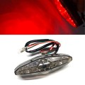 Motorcycle 15LED Brake Light Tail Light Decoration Lamp(White Shell)