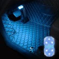 Car Colorful Voice-activated Reading Touch Atmosphere Light, Style: Touch Type (Blue)