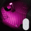 Car Lighting Reading Light LED Touch Sensing Ambient Light, Style:, Color: Pink Purple