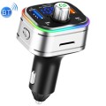 PD3.0 Fast Charge Car Bluetooth MP3 Hands-Free Player Car FM Transmitter(Silver)
