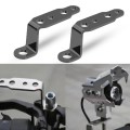 2 PCS Multifunction Motorcycle Modification Accessories Rearview Mirror Lamp Bracket(Black)