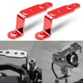2 PCS Multifunction Motorcycle Modification Accessories Rearview Mirror Lamp Bracket(Red)
