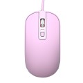 LANGTU T4 4 Keys 1600DPI Game Office USB Universal Wired Mute Mouse, Cable Length: 1.5m(Pink)